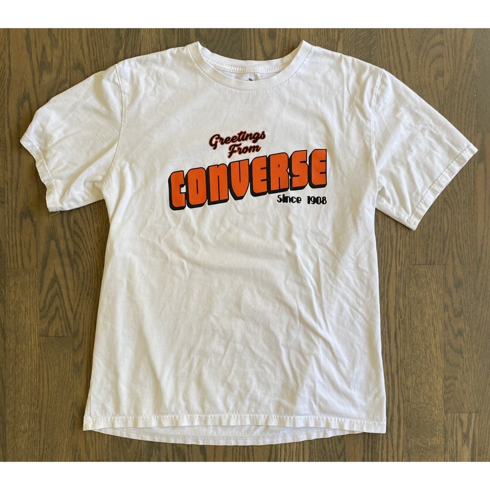 Converse Shirt Graphic Men Size Large White